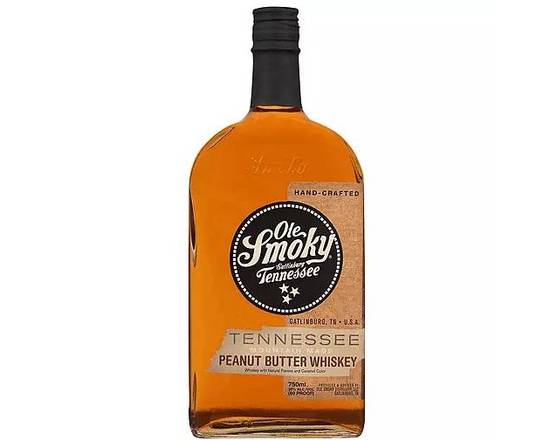 Order Ole Smoky Peanut Butter, 750mL whiskey (30% ABV) food online from Woodbury Wine & Spirits store, ORLANDO on bringmethat.com