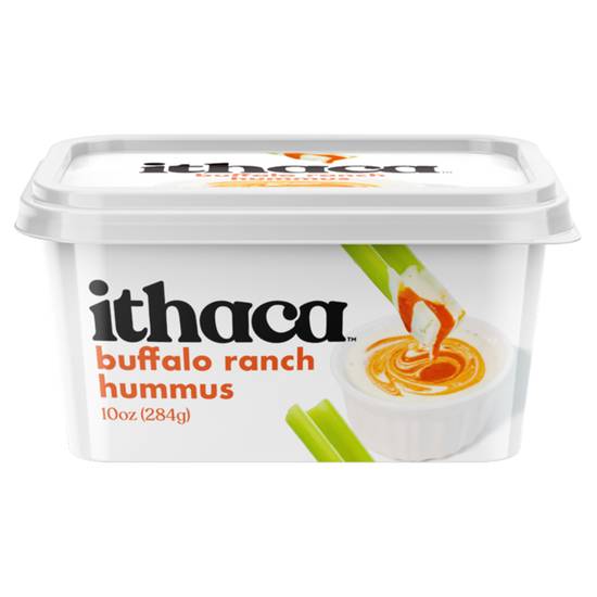 Order Ithaca Buffalo Ranch Dip Hummus 10oz food online from Drinks At Your Door by Gopuff store, Newton Highlands on bringmethat.com