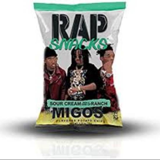 Order Rap Snacks Migos Sour Cream & Onion Regular food online from Mamba Mart store, Los Angeles on bringmethat.com