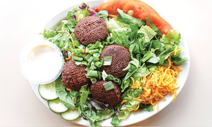 Order Falafel Salad food online from Aladdin's Eatery store, Pittsburgh on bringmethat.com