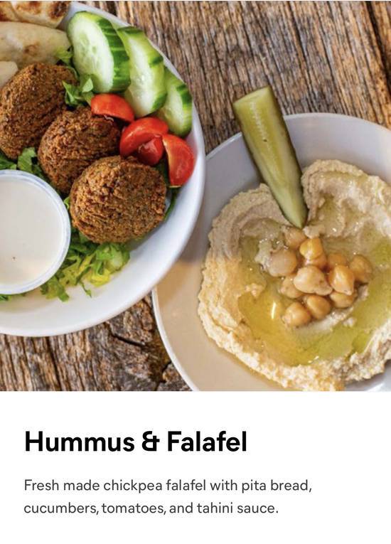 Order Hummus and Falafel food online from Manhattan Pizza store, Fairfax on bringmethat.com