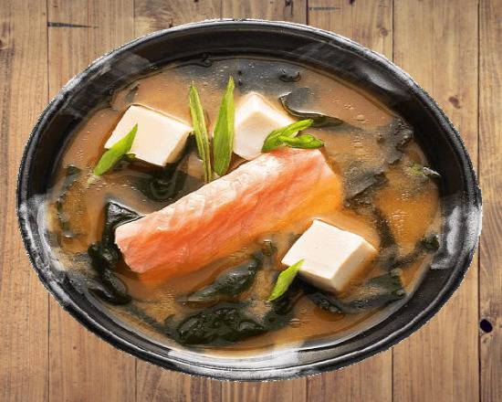 Soupe miso saumon