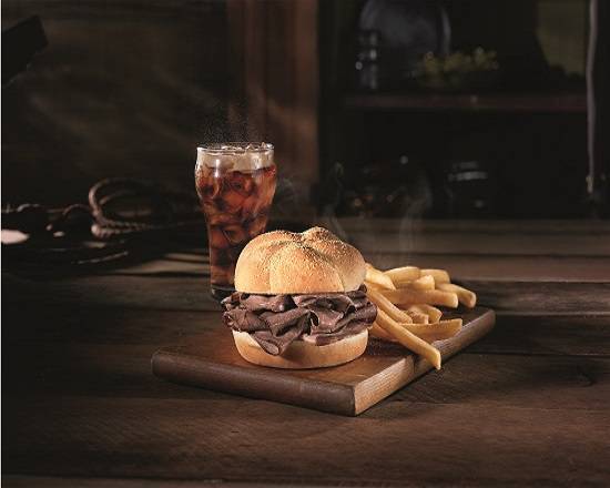 Order Roast Beef Combo (Large) food online from Roy Rogers store, Solomons on bringmethat.com