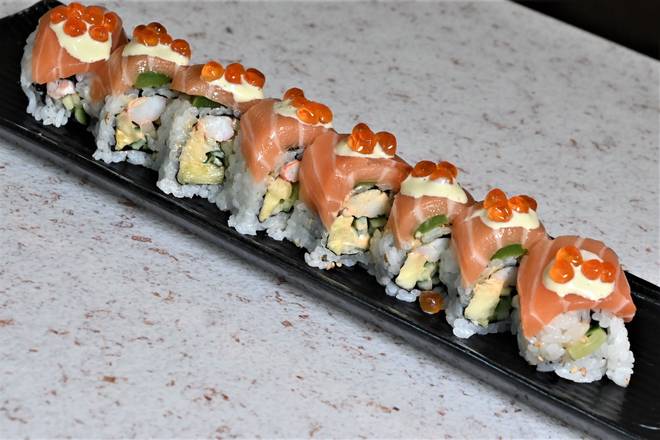 Order Salmon Jalapeno Roll food online from Douzo store, Boston on bringmethat.com