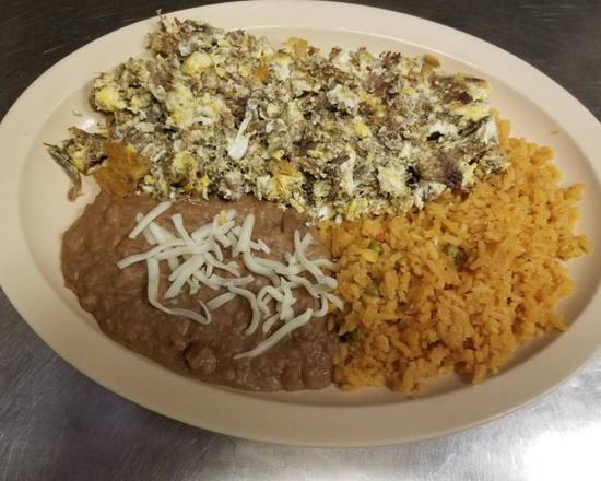 Order Machaca con Huevo food online from El Primo Mexican Restaurant #2 store, Joliet on bringmethat.com