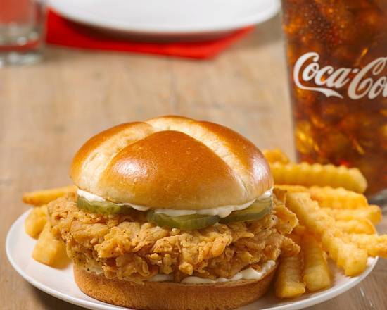 Order Spicy Chicken Sandwich Combo food online from Church's Chicken store, Tampa on bringmethat.com