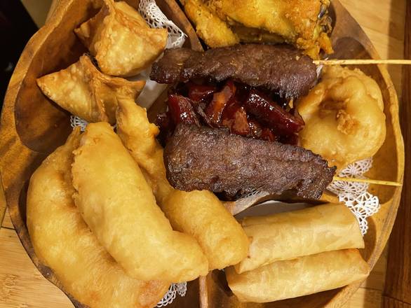 Order Pu Pu Platter (for 2) No rice  food online from Koi Sushi Bar and Asian Cuisine store, Biddeford on bringmethat.com