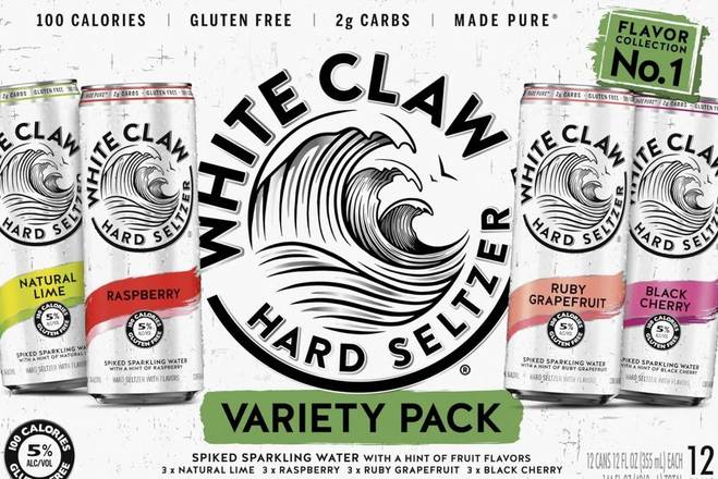 Order White Claw, 12pk-12oz can seltzer (5.00% ABV) food online from Fresko Market store, Miami on bringmethat.com