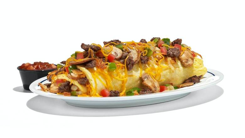Order Big Steak Omelette food online from IHOP store, Williamstown on bringmethat.com