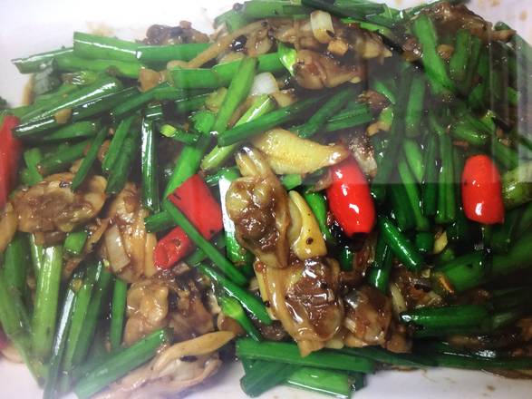 Order Chives W/Clam Meats food online from Canton Chinese Restaurant store, Richardson on bringmethat.com
