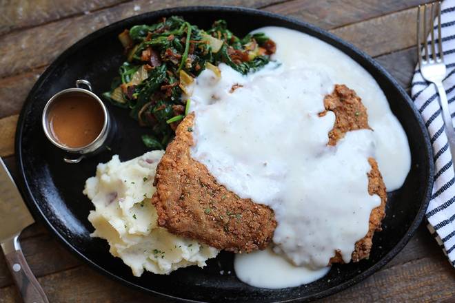 Order Chicken Fried Ribeye food online from Lazy Dog Restaurant & Bar store, Addison on bringmethat.com