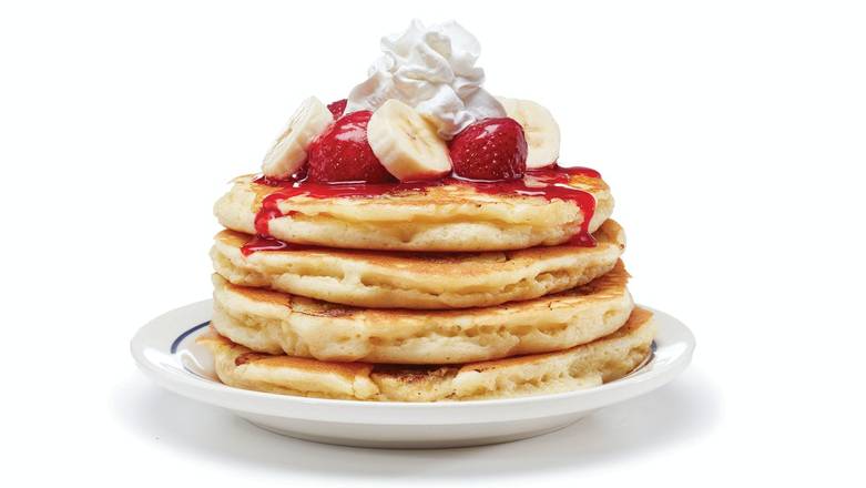 Order Strawberry Banana Pancakes food online from Ihop store, OXNARD on bringmethat.com