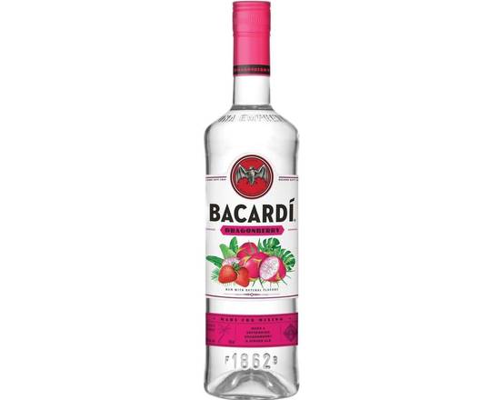 Order Bacardi Dragonberry, 750mL rum (35.0% ABV) food online from Woodbury Wine & Spirits store, ORLANDO on bringmethat.com
