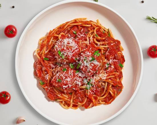 Order Miss Meatball Pasta (Spaghetti) food online from The Italian Table store, Bloomington on bringmethat.com