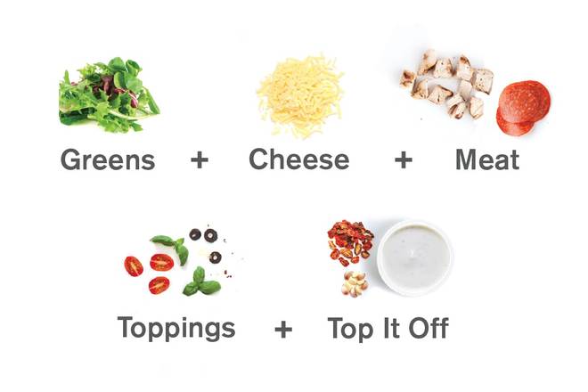 Order Custom Salad food online from Pieology Pizzia store, Honolulu on bringmethat.com