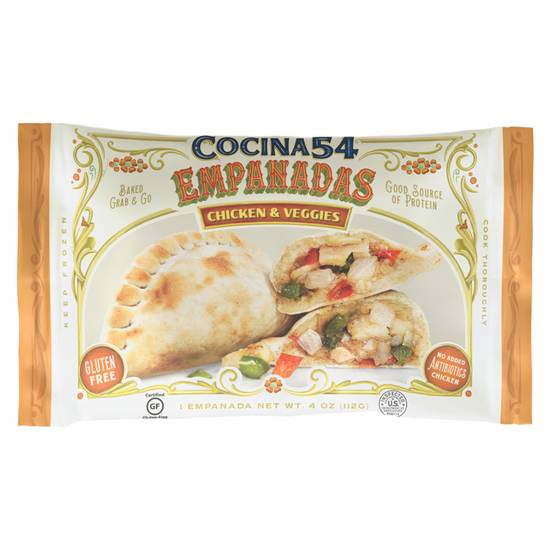 Order Cocina 54 Chicken & Peppers Empanada 4oz food online from Everyday Needs by Gopuff store, Tampa on bringmethat.com