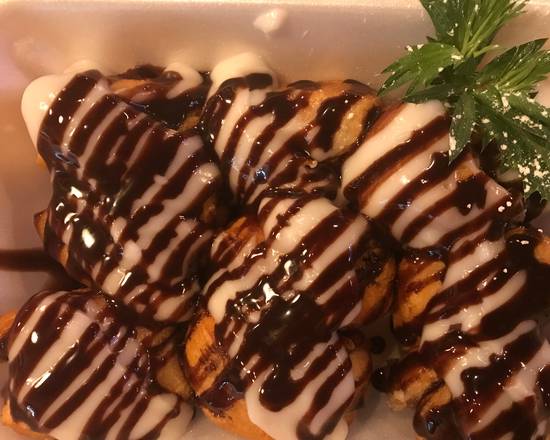 Order Fried Sugar Donuts with Coconut Cream food online from Rice Bistro store, Port Orange on bringmethat.com