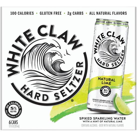 Order Whiteclaw Natural Lime food online from Santa Monica Liquor store, Santa Monica on bringmethat.com