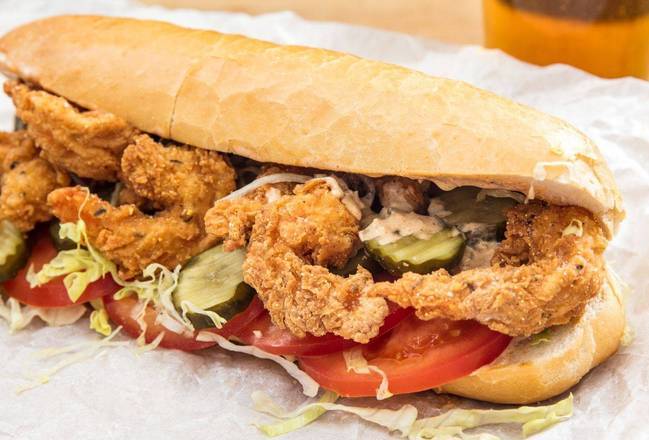 Order Shrimp Po Boys food online from Dancing Crab Cajun Seafood Express store, Memphis on bringmethat.com