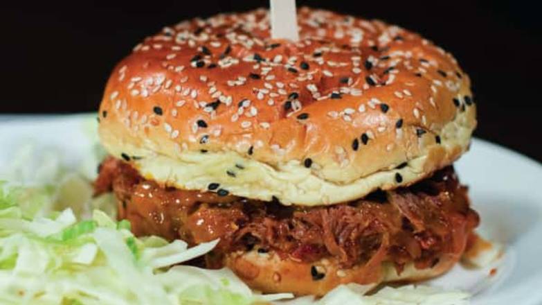 Order Pulled Pork Sandwich food online from Dallas BBQ store, Jamaica on bringmethat.com