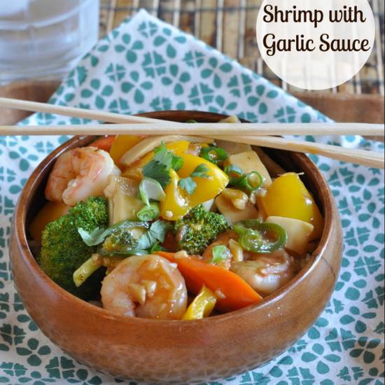 Order 90. Shrimp with Garlic Sauce food online from Excel Chinese Restaurant store, South Chesterfield on bringmethat.com