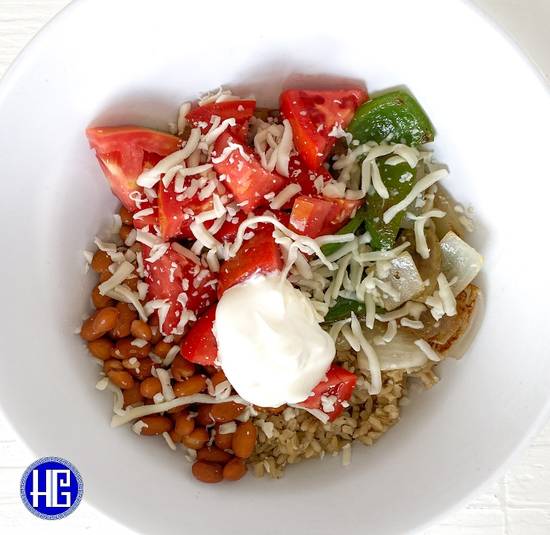 Order Fajita Bowl food online from The Hungry Greek store, Tampa on bringmethat.com
