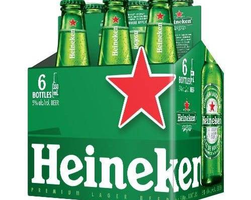 Order Heineken, 6pk-12oz bottle beer (5% ABV) food online from Woodbury Wine & Spirits store, ORLANDO on bringmethat.com