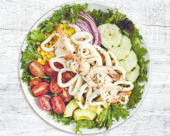 Order Ensalada De Camarones Y Calamares food online from Noches De Colombia store, Fairview on bringmethat.com