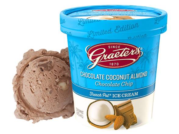 Order Chocolate Coconut Almond Chip Pint food online from Graeter Ice Cream store, Lakeside Park on bringmethat.com