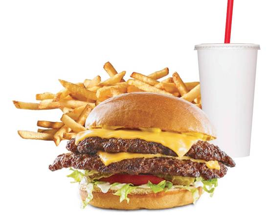 Order Double Cheeseburger food online from 3 Brothers King of Philly Cheesesteak store, Winter Haven on bringmethat.com
