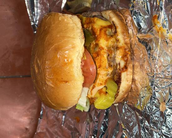 Order The H.O.W Burger food online from Coney Island House Of Wings store, New York on bringmethat.com