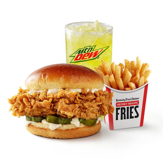 Order Classic Chicken Sandwich Combo food online from Kfc store, Parkersburg on bringmethat.com