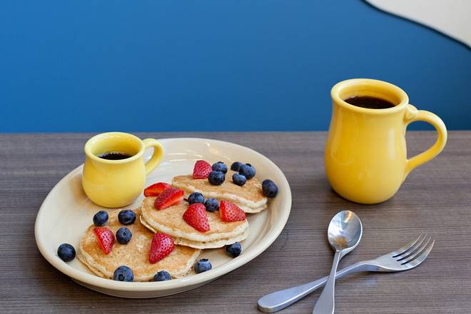 Order Vegan Bliss Pancakes food online from Snooze Am Eatery store, San Diego on bringmethat.com