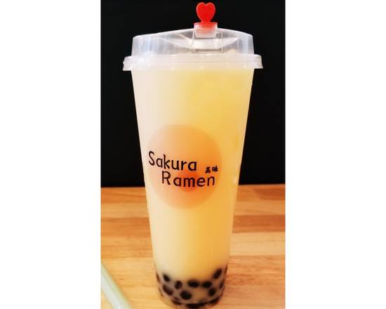 Order Mango Bubble Tea 芒果珍珠奶茶 food online from Sakura Ramen store, Southwest Ranches on bringmethat.com