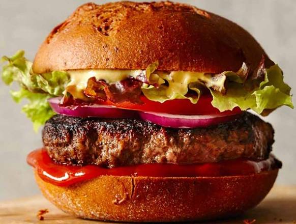 Order Classic Burger Meal (3 oz) food online from Desi Chops store, Cranford on bringmethat.com