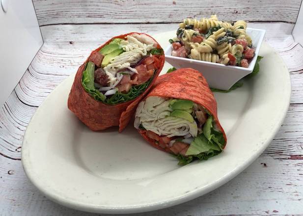 Order Turkey Club Wrap food online from Selma Chicago Pizzeria store, Rancho Santa Margarita on bringmethat.com