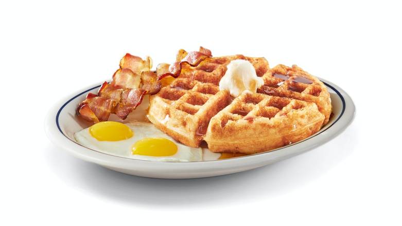 Order Gluten-Friendly Belgian Waffle Combo food online from IHOP store, Williamstown on bringmethat.com