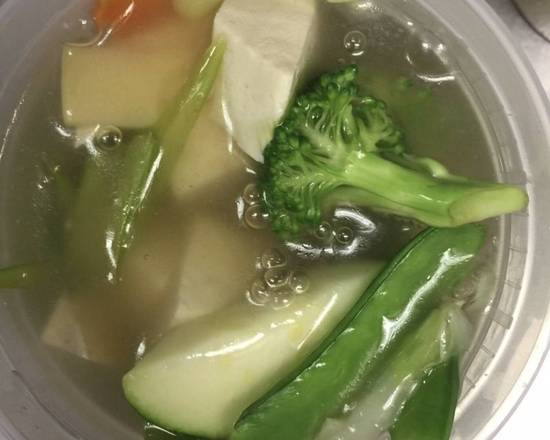 Order Bean Curd with Vegetable Soup (Large) food online from China Express store, Minneapolis on bringmethat.com