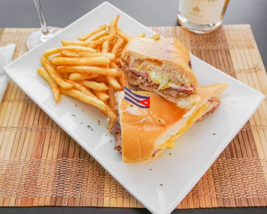 Order Cuban Sandwich (Sandwich Cuban) food online from Chuchis Restaurant store, Cape Coral on bringmethat.com