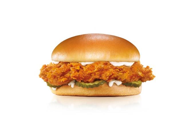 Order Hand-Breaded Chicken Sandwich food online from Hardee store, Little Rock on bringmethat.com