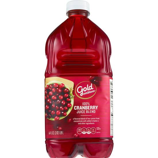 Order Gold Emblem 100% Cranberry Juice Blend, 64 OZ food online from Cvs store, WESTON on bringmethat.com
