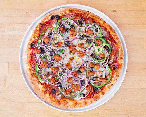 Order Belly Buster Pizza food online from Lascari's Italian Deli store, Whittier on bringmethat.com