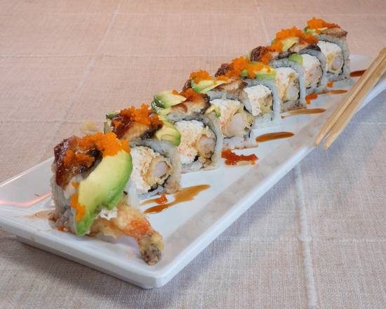 Order Dragon Roll Bundle food online from Fat Fish Sushi store, Pleasanton on bringmethat.com