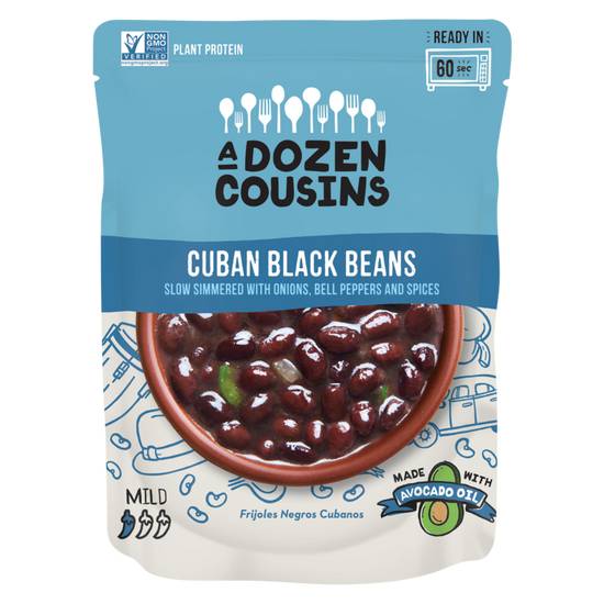 Order A Dozen Cousins Cuban Black Beans 10oz food online from Everyday Needs By Gopuff store, Fairfield on bringmethat.com
