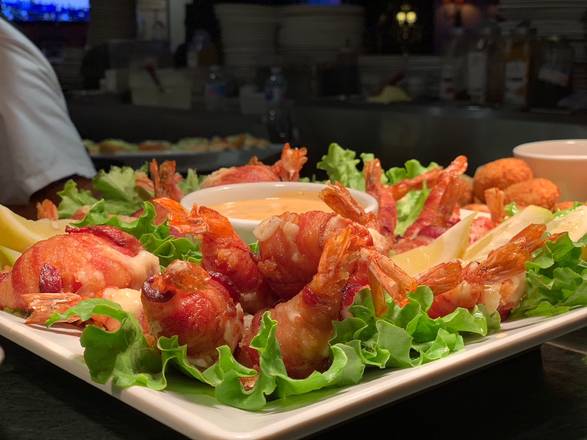 Order Bacon-Wrapped Prawns food online from Rosie McCanns Irish Pub & Restaurant store, San Jose on bringmethat.com