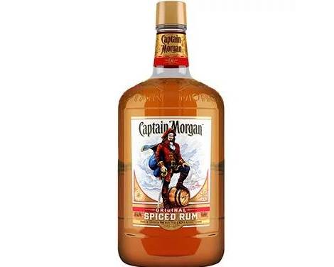 Order Captain Morgan Spiced, 1.75L rum (35.0% ABV) food online from Xtra Liquors & Wines store, WEST MIAMI on bringmethat.com
