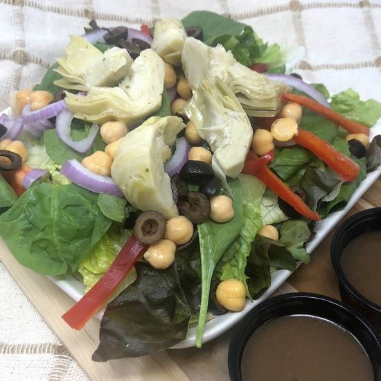 Order Big Vegan Italian Salad food online from Little Lois Cafe store, Salem on bringmethat.com