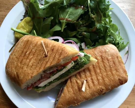 Order Caprese Sandwich food online from V Cafe store, Los Angeles on bringmethat.com