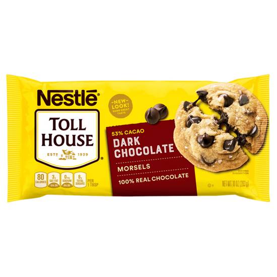Order Nestle Toll House Dark Chocolate Chips 10oz food online from Everyday Needs by Gopuff store, Baton Rouge on bringmethat.com