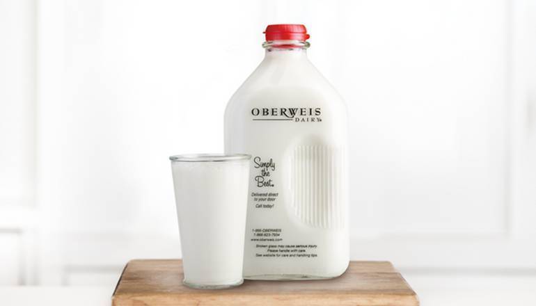 Order Whole White Milk food online from Oberweis Dairy store, Elgin on bringmethat.com